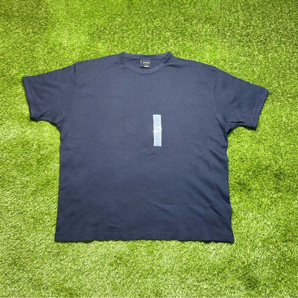 NWT Cambridge Classics Blank Striped Short Sleeve T-Shirt Men’s XL Navy Blue
